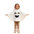 thumbnail image 2 of Kids Hooded Cape Pumpkin Ghost Face Cloak Ghost Cosplay Girls Halloween Size 2-6 Years, 2 of 8