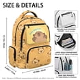 thumbnail image 6 of HUIACONG Cute Capybara Print School Backpack for Kids Teens Age 7-18 Spacious Multi Pocket Bookbag Adjustable Padded Straps Water Resistant Durable Lightweight Travel Daypack, 6 of 7