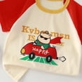 thumbnail image 4 of WUANDIXFA T-Shirts Garçons à Manches Courtes T-Shirt Graphique Mignon Été Coton T-Shirt Doux en Coton pour Garçons T-Shirt Respirant pour Garçons, Rouge, 7-8 Ans, 4 of 4
