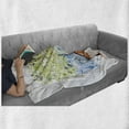 thumbnail image 6 of Tree Soft Flannel Fleece Blanket, Seasonal Tree Branches with Flowers Spring Summer Autumn Winter Growth Theme Artwork, Cozy Plush for Indoor and Outdoor Use, 50" x 60", Multicolor, by Ambesonne, 6 of 6