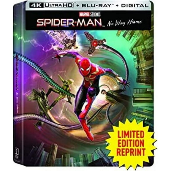 Spider-Man: No Way Home (4K Ultra HD Blu-ray Digital Copy Steelbook Sony Pictures)