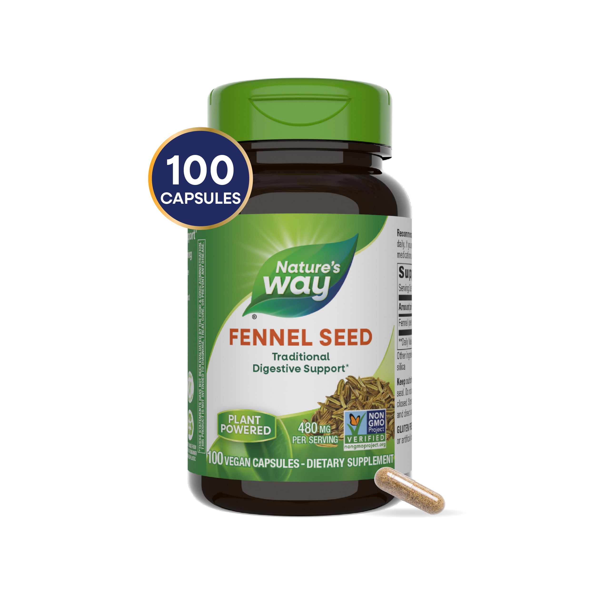 Nature's Way Fennel Seed Capsules, Traditional Digestive Support