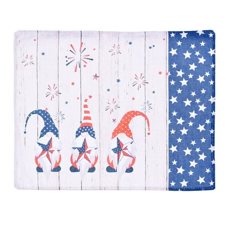 

Ozmmyan July 4th Independence Day Indoor Placemats 16x12 Inches Independence Day Placemat For Holiday Party Outdoor Table Decoration