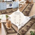 Primitive Country Throw Rugs Hallway Runner Rug 2.6x12ft, Western Farmhouse Non Slip Area Rugs for ...