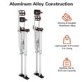 thumbnail image 3 of Yescom Drywall Stilts with Leg Protective Pads 50" - 64" Adjustable Aluminum Tool Stilt for Painting Taping Silver YES0487, 3 of 11
