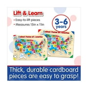 The Learning Journey Lift & Learn Puzzle - USA Map: 40 Pcs