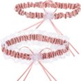 thumbnail image 2 of Sonducket 2x lazo de pierna de Liga de boda de costura fina con anillo de pierna de patrón delicado nupcial diario Accesorios de disfraces Azul real, 2 of 6
