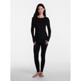thumbnail image 2 of ClimateRight by Cuddl Duds Women’s Essential Base Layer Livaeco Jersey Long Sleeve Crewneck Top, 2 of 5