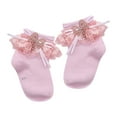 thumbnail image 1 of ITFABS Infant Baby Girls Ruffle Socks Eyelet Frilly Lace Princess Ankle Socks, 1 of 9