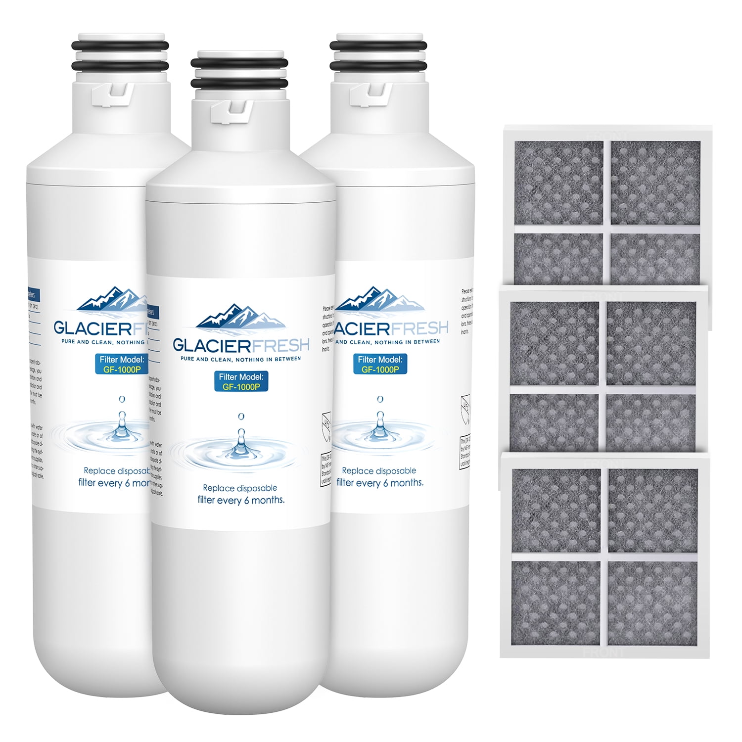 GLACIER FRESH LT1000PC Replacement Water Filter, Compatible with