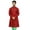 Red And Green, variant on Atasi Men's Party Wear Linen Kurta Pyjama Set Gray Ethnic Shirt-Small