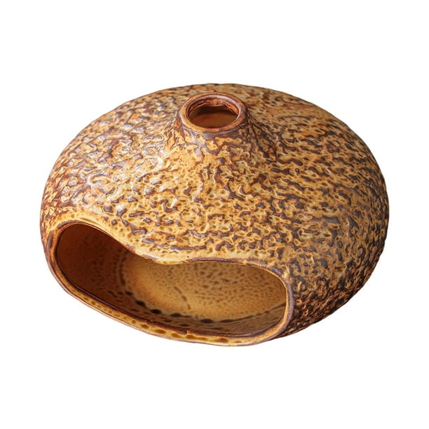 Quemador de incienso de cerámica, quemador de cono de incienso, decoración de meditación, centros de mesa amarillo
