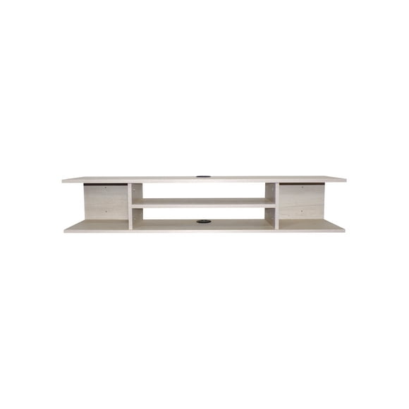Repisa Flotante para TV DECOMOBIL (Encino Polar) Mueble para TV 140x40 cm