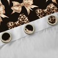 thumbnail image 4 of Feelyou Chic Princess Bowknot Black Out Curtains, Fashion Cheetah Leopard Print Curtains Pack of 2 (42x63 Each), Ribbon Bow Theme Bedroom Curtains, Living Room Curtains Decor, 4 of 6