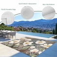 thumbnail image 3 of White Floral Outdoor Rug for Patio/Deck/Porch, Non-Slip Large Area Rug 3 x 5 Ft, Spring Farmhouse Vintage Flower Leaf Plant Indoor Outdoor Rugs Washable Area Rugs, Camping Rug Carpet Runner, 3 of 8