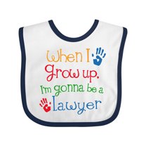 Inktastic Future Lawyer Boys Girls Attorney Boys or Girls Baby Bib