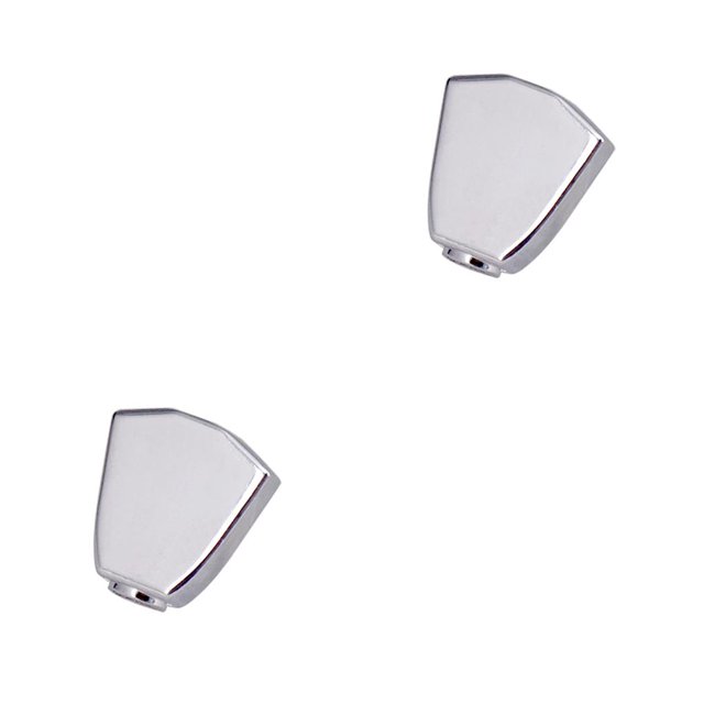 Greeniant Clavijas de afinación de guitarra, afinadores de llaves de cuerda de hierro, cabezales de repuesto, botones, perillas de reparación Plata 2piezas Greeniant CBP210493