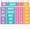 Colorful, variant on Rainbow Flip Calendar for Classroom Bulletin Board Set Colorful Calendar Class Whiteboard Decor with 2026 to 2030 Years Date Cards and Adjustable Rod for Home Elementary School Teacher Supplies