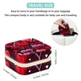 thumbnail image 5 of Valentine's Day Travel Portable Square Jewelry Box Organizer for Rings, Earrings, Necklaces, Bracelets, etc. for Girls and Women, 5 of 6