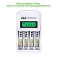 thumbnail image 4 of Baterías recargables EBL 907 AAA 1100mAh, 8 paquetes con cargador, 4 of 8
