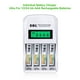thumbnail image 4 of Baterías recargables EBL 907 AAA 1100mAh, 8 paquetes con cargador, 4 of 8