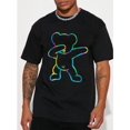 thumbnail image 1 of Camiseta informal de algodón para hombre: manga corta y cuello redondo con estampado de oso único | Perfecta para verano y actividades al aire libre, versión convencional, 1 of 8