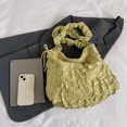 thumbnail image 3 of Bolso tipo cartera con burbujas para mujer, Bolso de hombro versátil a la moda, Bolso diario para mujer (amarillo), 3 of 8
