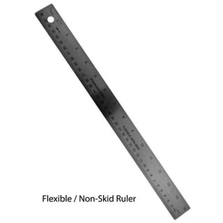 Breman Precision Metal Ruler 15 Inch - Stainless Steel Cork Back
