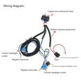 thumbnail image 6 of H4 Fog Light Headlight/Lamp Bulb Wiring Harness Socket Wire Connector With 12V Relay ON/OFF Kit Fit LED Work Lamp, 6 of 7