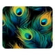 thumbnail image 1 of Alfombrilla de escritorio con plumas de pavo real, pequeña, para juegos, con base de goma, para el trabajo, juegos, oficina y hogar., 1 of 1