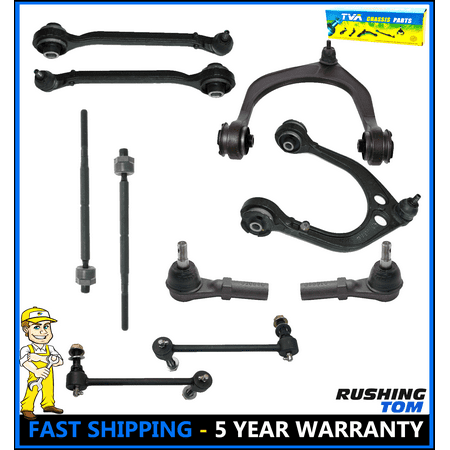 Selector Rod Joint - New 10 pc Suspension Control Arm Ball Joint Tie Rod End 2006-2010 DODGE CHARGER