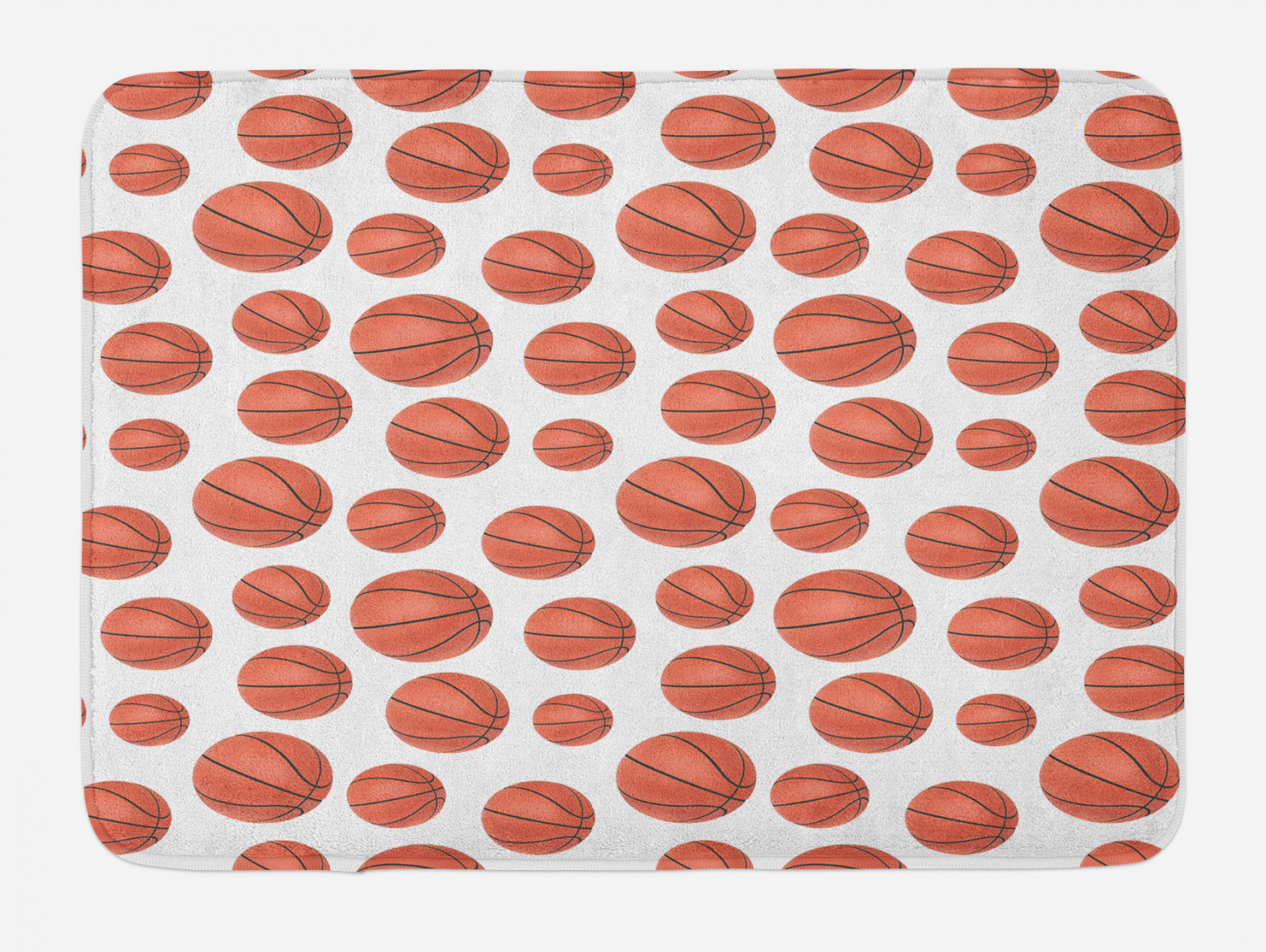 Non Slip Bath Mat with Baseball and American Flag Sports Decor Bathroom Rug