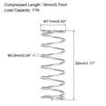 thumbnail image 3 of 11mmx0.9mmx30mm 304 Stainless Steel Compression Spring 11N Load Capacity 20 pcs, 3 of 5
