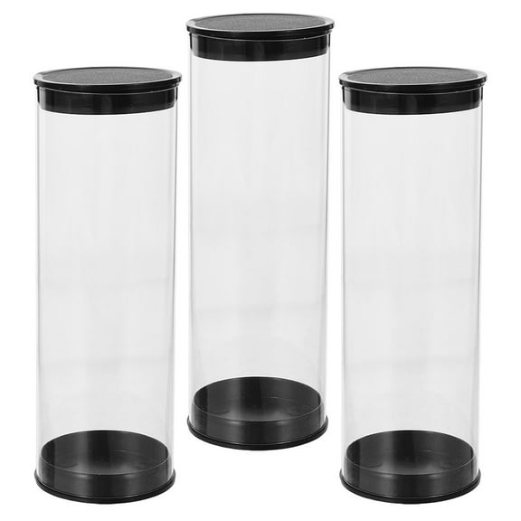 3-Pack Transparent PVC Golf Holder Tubes for Easy Storage, Carrying, and Organization of Golf