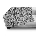 thumbnail image 2 of Alphabet Soft Flannel Fleece Blanket, Monochrome Design of ABC's in Various Motifs Floral Details Swirls and Streaks, Cozy Plush for Indoor and Outdoor Use, 50" x 60", Charcoal Grey, by Ambesonne, 2 of 5