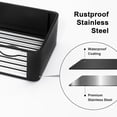 thumbnail image 4 of Premium Shower Caddy, 2 Pack Black, Rustproof Stainless Steel Shower Organizer and Storage, No Drill Shower Shelves with Quick Drainage and High Weight Capacity, 4 of 4