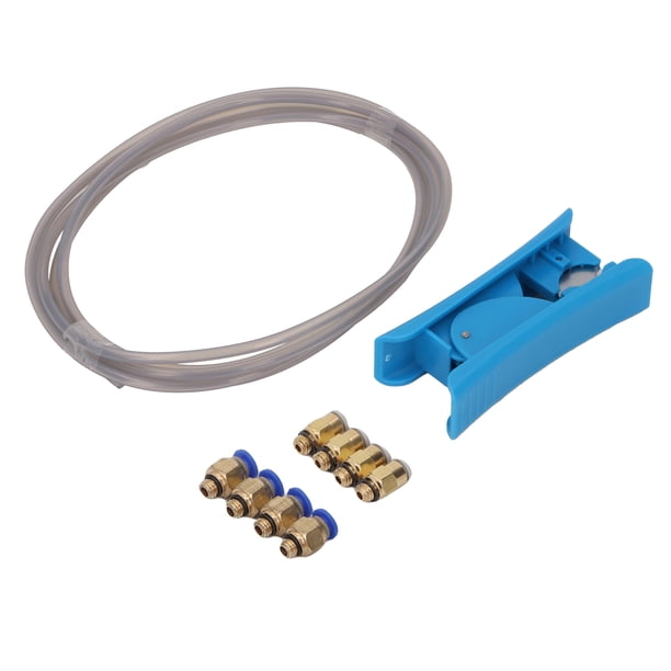 Tubo De PTFE Para Impresora 3D, Kit De Tubo De PTFE 4-M6 4-M10 Conexiones Neumáticas 2 M Anti Grietas A Prueba De Calor Con Cortadores De Tubos Para Filamento De 1,75 Mm