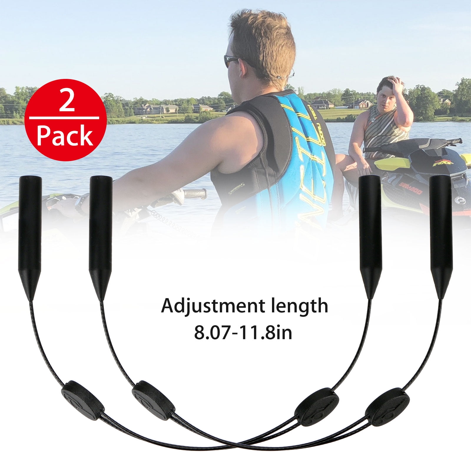 TSV Glasses Straps Set, 2pcs Glasses Holder Straps and 4pcs Ear Hooks