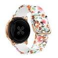 thumbnail image 1 of ALMNVO (Single pack 3pack) 20mm Compatible with Galaxy Watch 5 4 40/44mm Watch 5 Pro 45mm Samsung Galaxy Watch 4 Classic 42/46mm Galaxy Watch Active 2/3 Flower Silicone Pattern Replacement Strap, 1 of 6