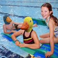 thumbnail image 5 of Máscara de cabeza de pato, máscara de cabeza de animal de lujo novedosa de Halloween, linda máscara de pato amarillo de látex para juego de máscaras (amarillo), 5 of 5