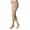 Light Beige, variant on Essential 863 Opaque 30-40 Open Toe Left Thigh High Compression Stocking w/Waist Attachment Crispa LL Long