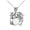 White, variant on Solid Gold Drum Set Pendant Necklace (14K Rose Gold, Pendant)