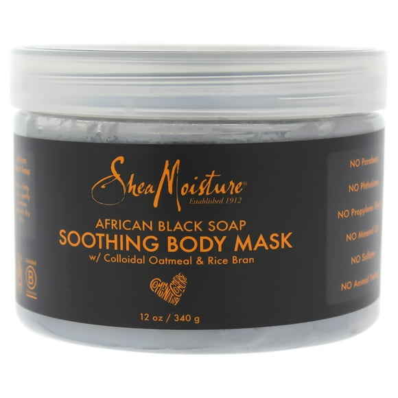 Máscara Shea Moisture Shea Moisture African Black Soap Soothing Body Mask Máscara Unisex 12oz