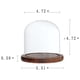 thumbnail image 2 of 2Pcs 12x12cm Pantalla de Cristal Decorativa Domo Cloche Campana, 2 of 9