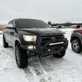 thumbnail image 2 of Vijay Compatible with 2007-2008-2009-2010-2011-2012-2013 Toyota Tundra Front Bumper Textured Black Steel with Lights and D-rings, 2 of 8