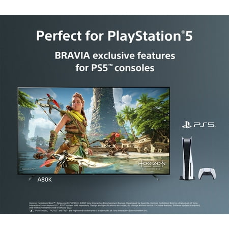 Sony 55” Class A80K 4K HDR OLED TV with smart Google TV XR55A80K- 2022 Model