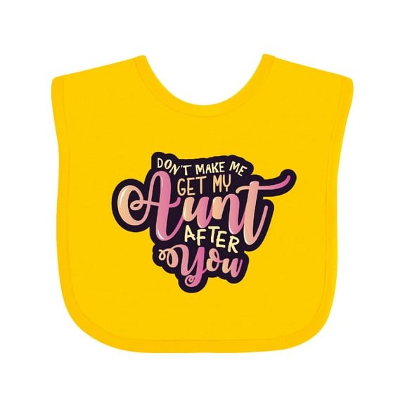 Inktastic Aunt Funny Niece Girls Baby Bib