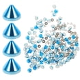 thumbnail image 1 of Miangastore 100Pcs Crafting Studs Plastic Craft Rivets Crafting Rivet Studs Clothing Rivet Spike, 1 of 8