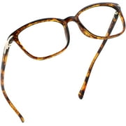 LifeArt Blue Light Blocking Glasses, Anti Eyestrain, Computer Reading Glasses, Gaming Glasses, TV Glasses for Women and Men, Anti Glare (Tortoise, +2.00 Magnification)