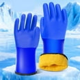 thumbnail image 4 of Cold Work Gloves Fleece Lined Durability Rubber Materials Suitable For Harsh Winter Conditions 2pcs, 4 of 9
